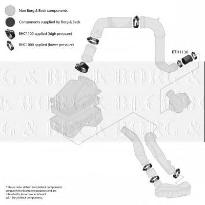BORG & BECK bth1130 -  Трубка нагнетаемого воздуха